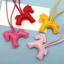 Pony Bag Charm, PU Leather Luggage & Car Pendant, Premium Versatile Travel Accessories