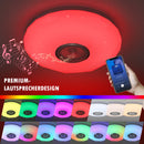Moderne Musikleuchte RGB Dimmen Smart LED Lampe 30W Φ28cm mit Fernbedienung und APP-Steuerung für Schlafzimmer Wohnzimmer