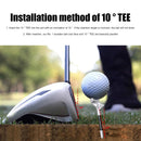 Tragbare Golf-Kunststoff-Tees 10° Diagonale Geschwindigkeit Golf-Tee-Ständer Robuster Golfball-Tee-Halter Golfzubehör Sport-Golfzubehör
