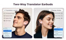 Touch Screen Translator Earbuds Wireless Bluetooth Headphones 144 Languages Translation have Noise Cancelling Business Headset