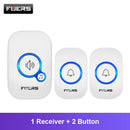 Fuers M557 Türklingel Wasserdichte drahtlose Funkklingel für Zuhause Intelligente 32 Melodien Smart Türklingel Alarm mit Batterie
