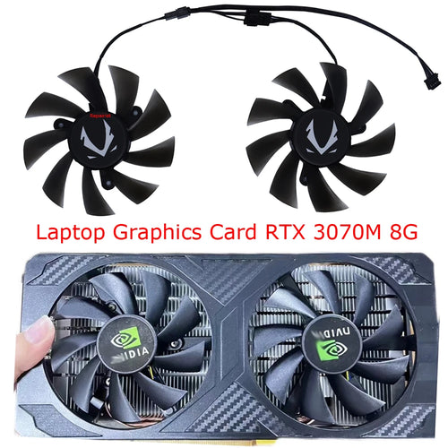The Thermal Custodian | 85mm GPU Cooling Fans for Laptop & Mini Cards, 2-Pack