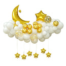 56pcs Moon Star Balloon Garland Arch Set Kids Birthday Party Decorating Room Decoration Ramadan Muslim Diy Party Balloons