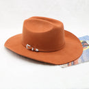 wool cowboy hats men hat felt male fedora with knot  felt hat for summer jazz disco hat for men black fedora hat  wool  hat