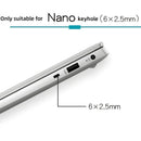 Mini Laptop-Kabelschloss für Lenovo ASUS HP HP Nano-Loch Computer Schloss 6*2.5mm kleines Schlüsselloch Sicherheit Diebstahlschutz Notebook Vorhängeschloss