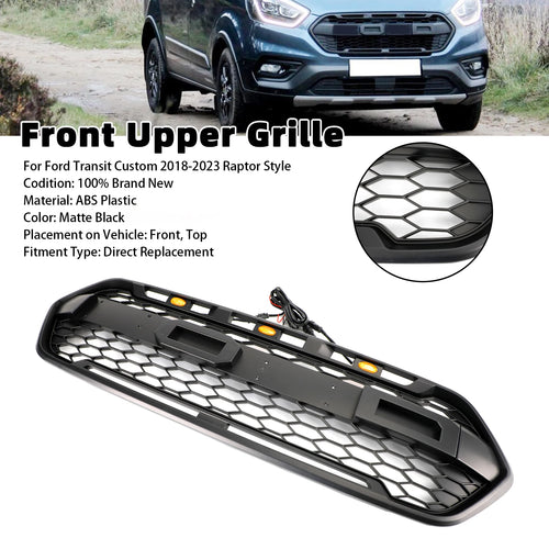 The Matte Front | Raptor-Style Grille for Ford Transit Custom