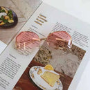 2022 Rimless Sunglasses Women Ocean Water Cut Eyewear Women Men Trimmed Lens Metal Curved Temples Sun Glasses Female UV400