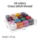 Colorful Cross Stitch Thread Embroidery Sewing Thread Diy Hand-Knitted Patch Thread Sewing Supplies
