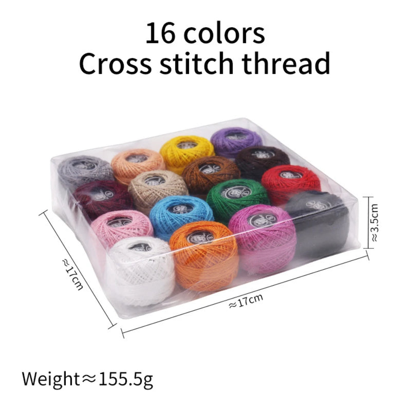 Colorful Cross Stitch Thread Embroidery Sewing Thread Diy Hand-Knitted Patch Thread Sewing Supplies