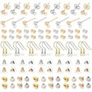 Stainless Steel Round Ball Post Earrings Stud Loops Earring Hooks Earplug  Fit Women DIY Earring Jewelry Making Christmas Craft