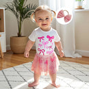Mädchen Blumenmuster Rüschenärmel Top und Jeansrock Set mit passendem Haarband - Sommer 3-teiliges Outfit für Mädchen