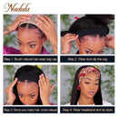 Kinky Curly Half Wig 12"-26inch Long Human Hair Wig For Black Women Nadula Kinky Curly Headband Wig Affordable Natural Hair Wig