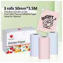 Portable Printer Phomemo M02S Thermal Mini Printer 300dpi Inkless Pocket Printer Compatible 15/25/53mm Sizes Self-Adhesive Paper