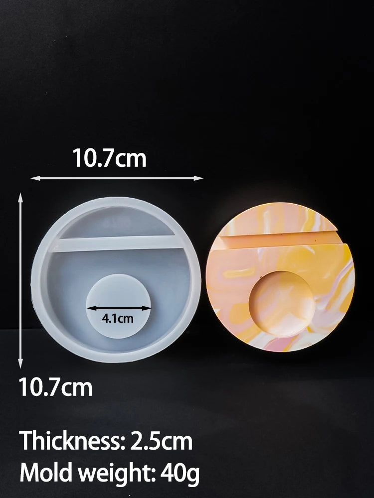 DIY Rabbit Kiss Butterfly Candlestick Mold Easter Bunny Ornament Silicone Molds Aromath Plaster Resin Candle Holder Craft Mould