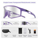 WEST BIKING Cycling Photochromic Men Sunglasses Women Bicycle Riding Outdoor Sports Bike Anti-fog Glasses Cycling Equipment