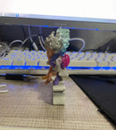 New 10cm Mini One Piece Y z Luffy Gear 5 Action Figure Nika Statue Anime Figurine Pvc Model Doll Collection Toy Gift Kids