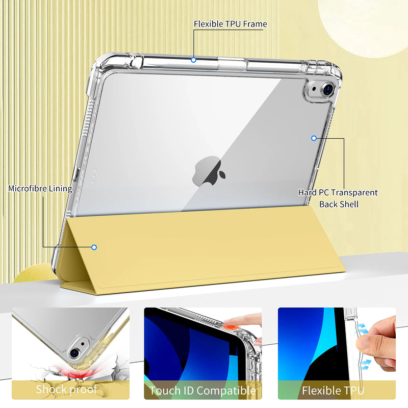 ZOYU For iPad for iPad Pro 11 12.9 Sliding Detachable Acrylic Case,for iPad 10th 10.9 Air 4 Air 5 10.2 7/8/9 th Gen mini 6 Case