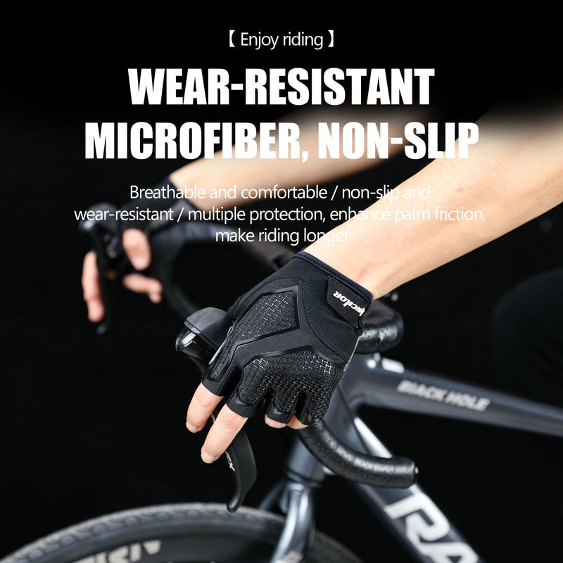 Half Finger Outdoor Cycling Anti Slip Anti Sweat Men Women Half Finger Gloves Breathable Anti Shock Sports Gloves