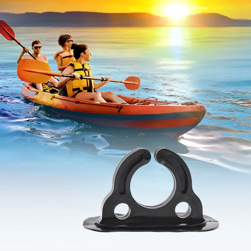 2/4 Pcs Paddle Storage Holder Plastic Rubber Boat Paddle Holder Clips Oar Keeper for Kayaks Canoes Rowing Boats Inflatable Boat