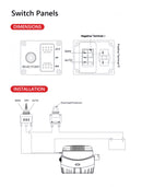 12V&24V  3-WAY  SWITCH PANEL FOR BILGE PUMP  Bilge Pump Control Switch Marine Panel Switch Automatic Pump
