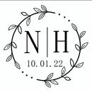 96 Pcs Personalized Round Circle Label Stickers Custom Name Date Thank You Stickers for Bridal Shower Party Favors