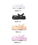 STRONGSHEN Women Summer Platform Clogs Sandal Outdoor Non-slip EVA Mary Jane Hole Shoes Beach Slippers Women's Sandalias Muje