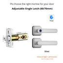 Eingang Automatisches Schloss ttlock App Fernbedienung Smart Lock Riegelschloss Fingerabdruck Code Zuhause Holztürschloss Griff für Büro Zuhause