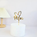 New Dad's Happy Birthday Cake Topper Golden Beer Super Dad High-grade Acrylic Father's Day Party Cake Toppers Dessert Decoration