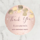 Customized wedding thank-you circular stickers, suitable for occasions such as weddings, birthdays, baptisms, and anniversaries.