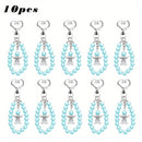 10 Pcs Cute Angel Keychains with Favor Boxes and Thank You Cards Baptism Bridal Shower Wedding Gender Reveal Party