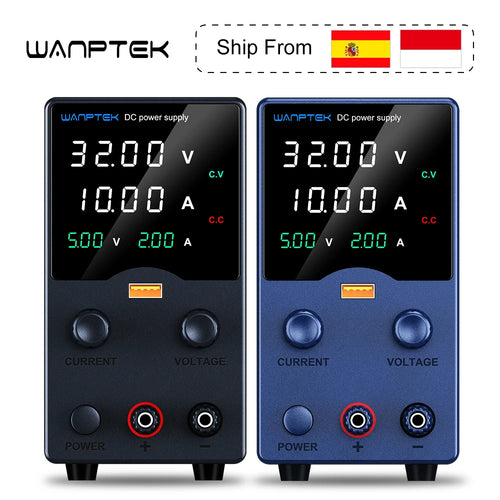 Wanptek Labornetzteil 30V 5A 30V 10A 60V 5A 120V 3A Einstellbar mit USB-Ausgangsanzeige Labor-Tisch-Gleichspannungsnetzteil