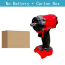 Brushless Impac Wrench 1/2" Repair Cordless Screwdriver 4 Gears Power Tools 500N.m Electric Driver for Milwaukee 18V Battery