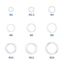 20pcs M6-M26 Aluminum Washers Gasket Flat Metal Washer Gasket Plug Oil Sealing Rings Gaskets Fastener 10x14x1mm