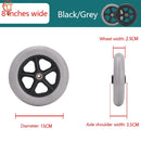 6 inch Wheel Smooth Flexible Heavy Duty Wheelchair Front Castor Solid Tire Wheel Wheelchair Replacement Parts