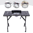 Portable Nail Table for Technicians w/ Folding Function Manicure Desk for Both Salon and Home w/ Dust Collector Fan