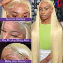 Blonde 613 HD Lace Closure Front Wigs 13x6 Hd Lace Frontal Human Hair Wig Bone Straight Honey Colored Human Hair for Black Women