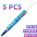 GD-2 Thermal Paste Processor Grease Compound Silicone 1/3/7/15/30 g 7.5 W/M-K For CPU GPU Printer Heat Sink Cooling Cooler SY30