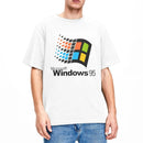 Windows 95 Vaporwave T Shirt Men Women's Crewneck 100% Cotton Windows95 Classic Computer System Tee Shirts Gift Idea Clothes