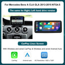12.3'  Wireless CarPlay Android Auto Multimedia Display Screen for Mercedes-Benz A W176 B W246 CLA GLA Class 2013 to 2015