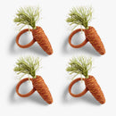 6PCS Easter Carrot Napkin Ring Cotton And Linen Rustic Hand Woven Napkin Buckles Easter Napkin Ring Holder