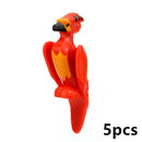 MOC City Animal Zoo Fram Accessories Building Block Figures Goat Sheep Eagle Owl Panda Parrot Seagull Penguin Bricks Toy Gift