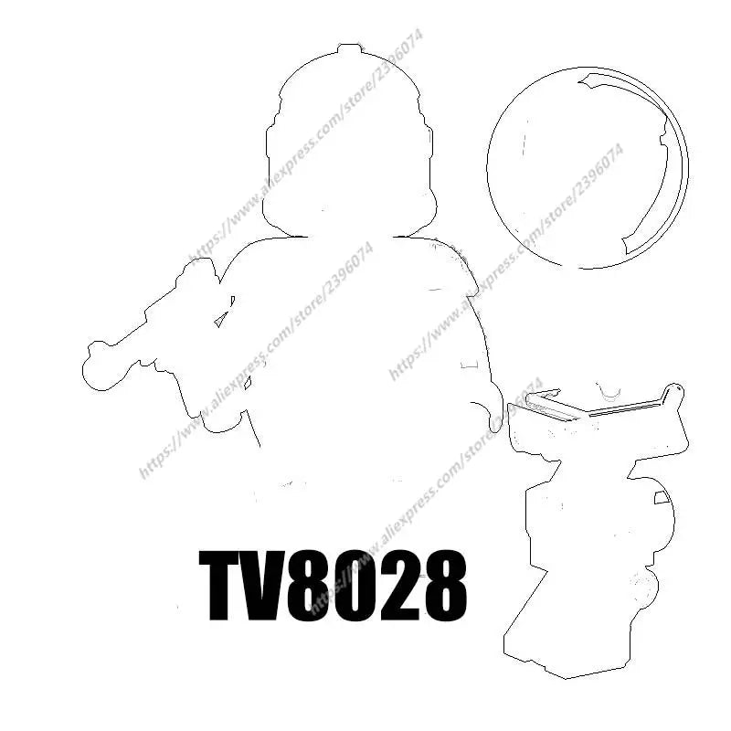 TV6102 Action Figures Movie accessories Building Blocks Bricks toys TV8009 TV8010 TV8011 TV8012 TV8013 TV8014 TV8015 TV8016