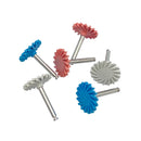Dental Rubber Polisher Composite Resin Polishing Diamond System RA Disc 14mm Wheel 3 Colors Diamond Spiral Flex Brush