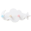Cloud Shaped Hooks Star Moon Cloud Shape Nail-free Wall Clothes Hooks Room Decorative Key Hanging Hanger Kitchen Storage Hook