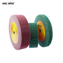 1 piece 6"/8" Non-woven Scouring Sandcloth Mop Polishing Wheel P120/P240 Metal Flap Grinding Wheel