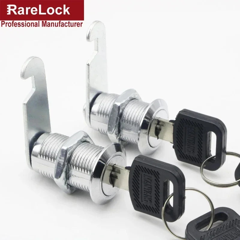 4 Size Drawer Cam Lock with 2 Keys for Mailbox File Cabinet Tool Box Locker Furniture Hardware Rarelock I