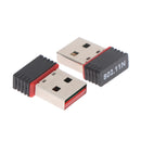 Mini USB Wireless Receiver Dongle Network Card External Wifi Adapter 802.11n Antenna 150Mbps For Desktop Laptop 1PC