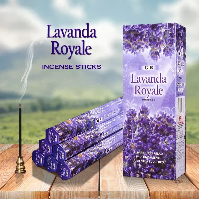 20 Sticks Original GR Sandalwood Incense Stick Household Bedroom Lavender Palo Santo Jazmin Rose Indian Aroma Sticks Fragrance