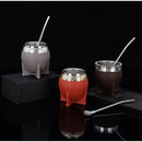 1PC Stainless Steel Double Wall Cup 200ml Insulated Tumbler Yerba Mate Tea Coffee Beer Drinking Mug Double Wall Stainless Cup