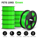 SUNLU 10KG 3D Filament PETG Filament 10kg 22 lbs 1.75mm 3D Printer Filament  Good acid and alkali resistance High transparency